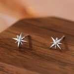 silver star stud earrings