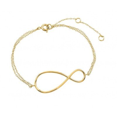 Gold Plated Silver Infinity Bracelet (925 GPS Jewellery)