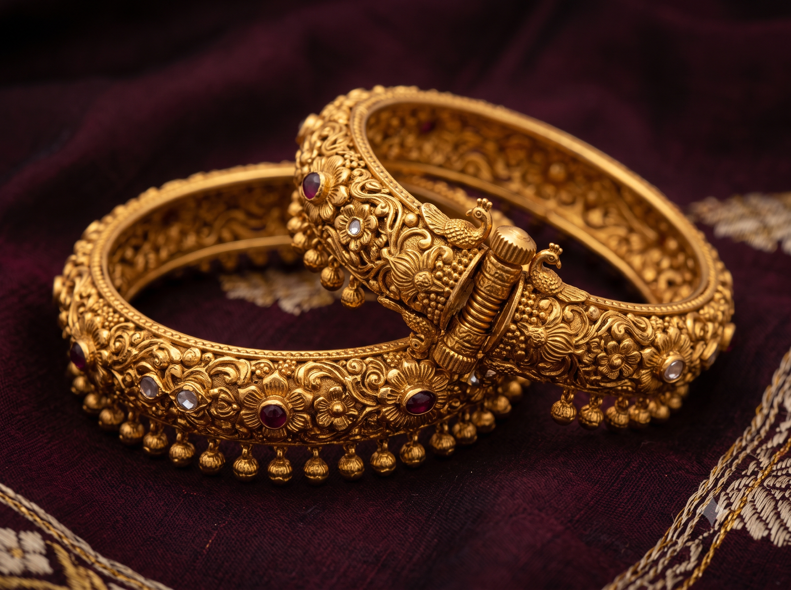 Gold bangles designs from Shivaani Jewellers