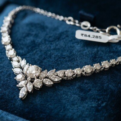 White Stone Diamond Necklaces