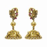 GPS PEACOCK DESING EARRINGS