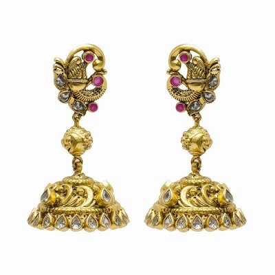 GPS PEACOCK DESING EARRINGS