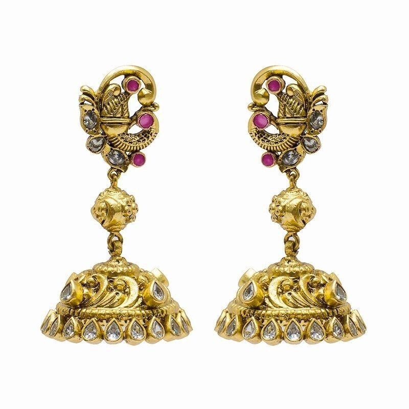 GPS PEACOCK DESING EARRINGS